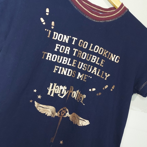 Harry Potter Official Blue Hogwarts Top - Picture 3 of 9